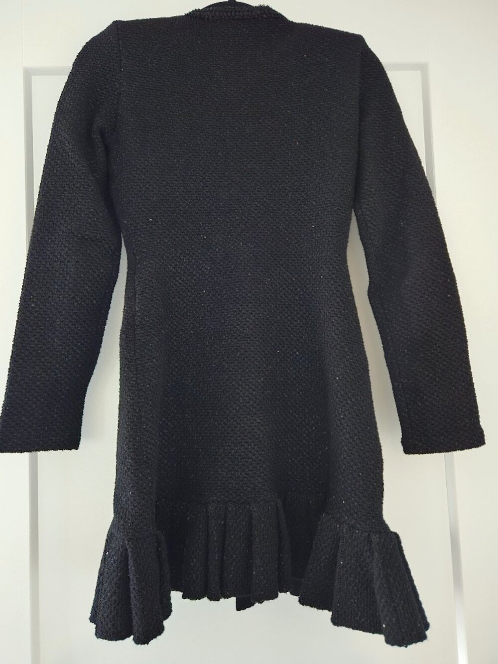 Self Portrait Black Buttoned Knit Mini Knit Dress Heart Buttons NWOT Size Small - Picture 16 of 16